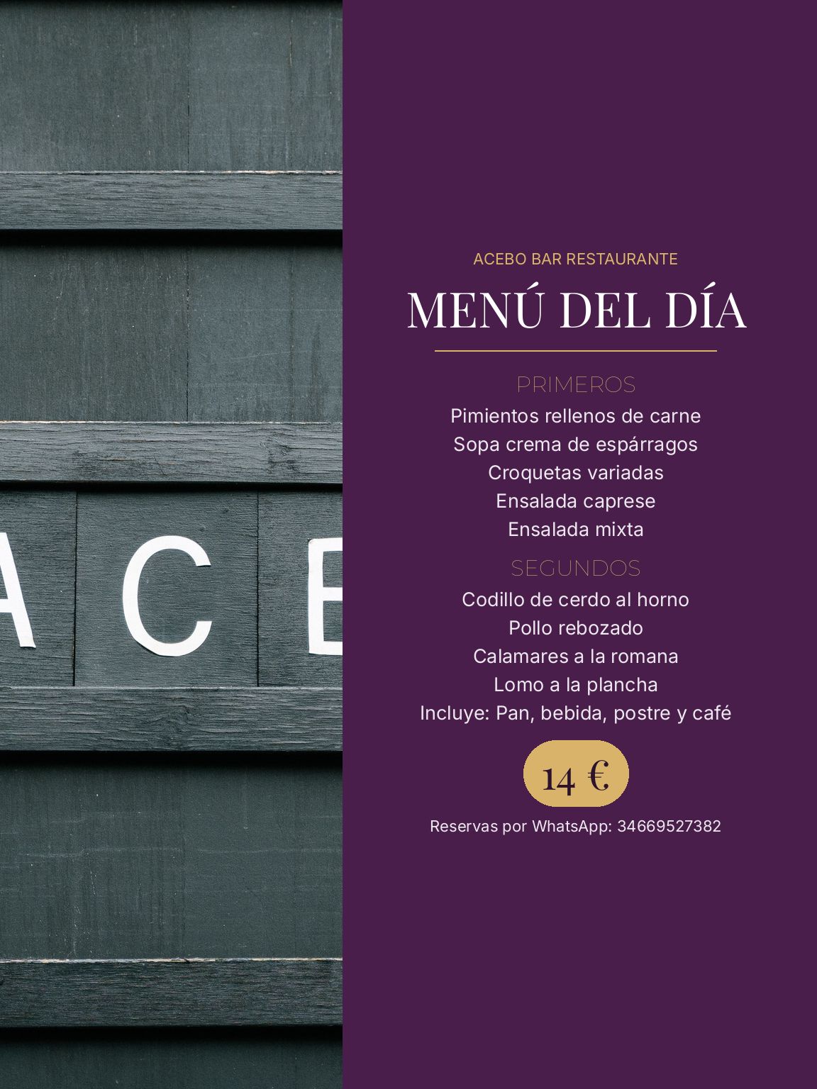 Estilo de menú: Moderno lateral