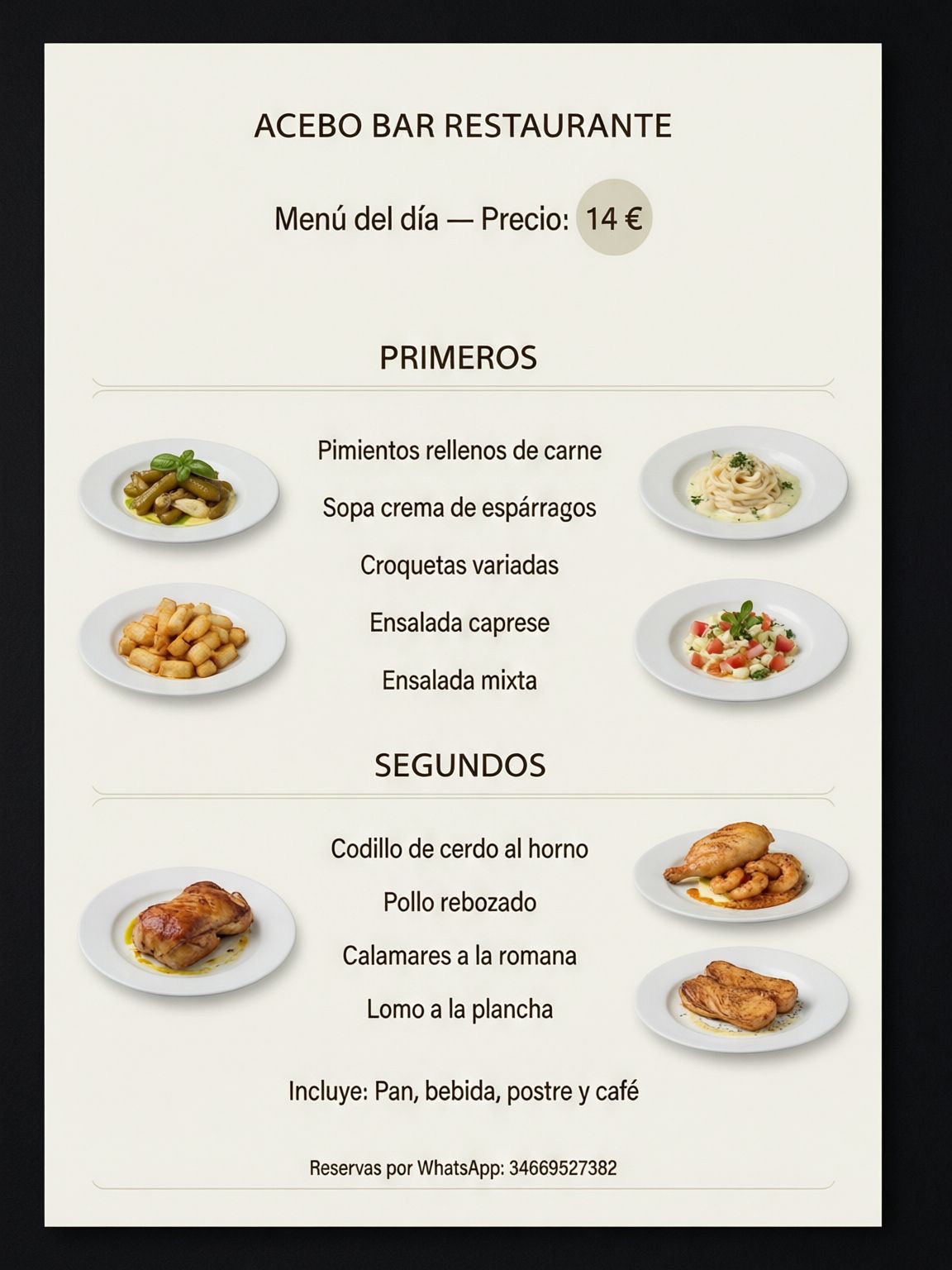 Estilo de menú: Marco clásico